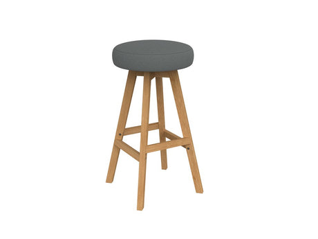 Anvil Bar Leaner 1800 x 900 And Luna Button Stool Package-Meeting Room Furniture-Grey-Commercial Traders - Office Furniture
