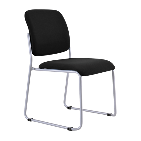 Buro Mario Visitor Chair-Meeting Room Furniture-Black-Assembled - Auckland/Christchurch-Commercial Traders - Office Furniture