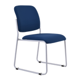 Buro Mario Visitor Chair-Meeting Room Furniture-Dark Blue-Assembled - Auckland/Christchurch-Commercial Traders - Office Furniture