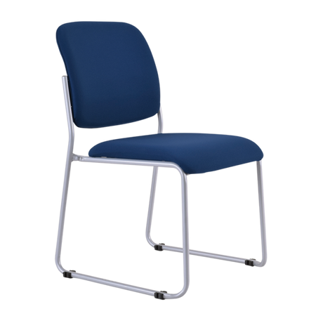 Buro Mario Visitor Chair-Meeting Room Furniture-Dark Blue-Assembled - Auckland/Christchurch-Commercial Traders - Office Furniture