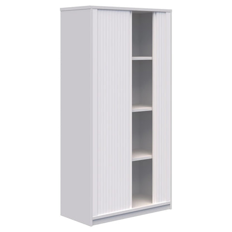 Rapid Tambour-Storage-1800h x 900w-Snow Velvet-Auckland-Commercial Traders - Office Furniture