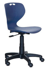 Mata Secretarial Chair-Office Chairs-Black-Castors-No seat pad-Commercial Traders - Office Furniture