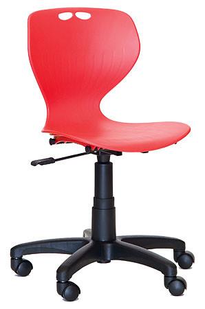 Mata Secretarial Chair-Office Chairs-Black-Castors-No seat pad-Commercial Traders - Office Furniture