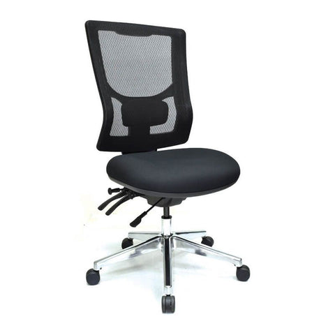 Buro Metro II Highback Mesh Office Chair-Office Chairs-No Thanks-Assembled - Other Areas-Commercial Traders - Office Furniture