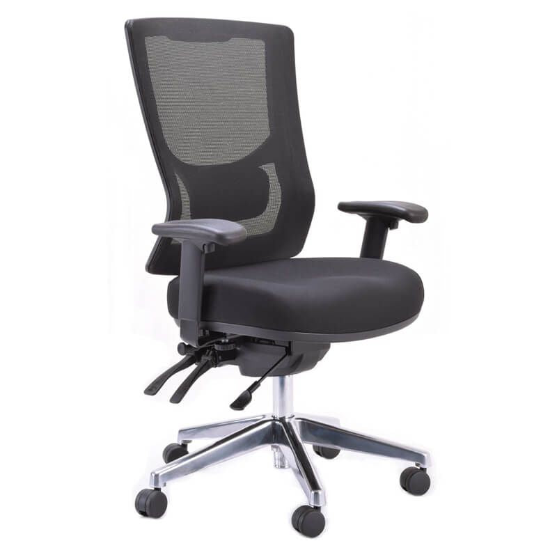 Buro Metro II Highback Mesh Office Chair-Office Chairs-No Thanks-Flat Pack Please-Commercial Traders - Office Furniture