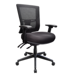 Buro Metro II Mesh Office Chair - Black Nylon Base-Office Chairs-Yes Please-Flat Pack Please-Commercial Traders - Office Furniture