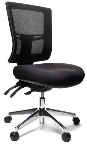 Buro Metro II Mesh Office Chair - Alloy Base-Office Chairs-No Thanks-Assembled - Other Areas-Commercial Traders - Office Furniture