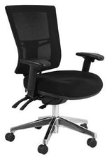 Buro Metro II Mesh Office Chair - Alloy Base-Office Chairs-No Thanks-Flat Pack Please-Commercial Traders - Office Furniture