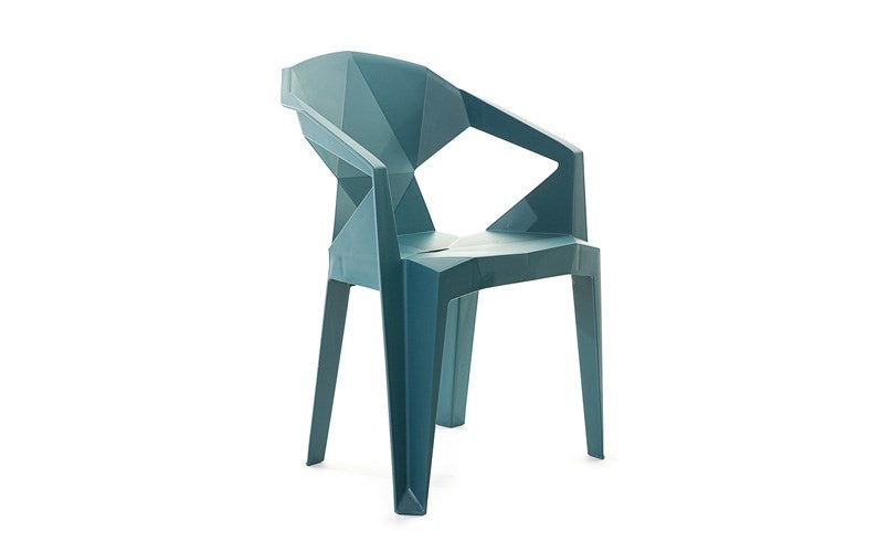 Muze Stackable Chair-Lunchroom Chairs-Teal-Delivery (Auckland Only)-Commercial Traders - Office Furniture