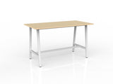 Cubit Bar Leaner 2200 x 900-Meeting Room Furniture-Nordic Maple-White-Commercial Traders - Office Furniture