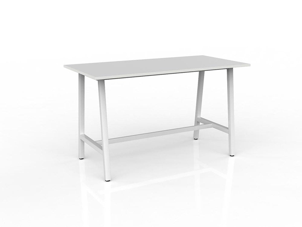 Cubit Bar Leaner 2200 x 900-Meeting Room Furniture-White-White-Commercial Traders - Office Furniture