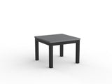 Cubit 600 Coffee Table-Reception Furniture-Silver-Black-Commercial Traders - Office Furniture