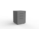 Cubit 2 Draw + File Mobile-Storage-Silver-Commercial Traders - Office Furniture