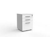 Cubit 2 Draw + File Mobile-Storage-White-Commercial Traders - Office Furniture