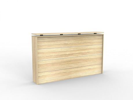 Cubit Reception Counter-Unclassified-Atlantic Oak-No Return Thanks-Commercial Traders - Office Furniture