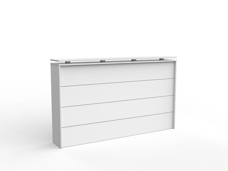 Cubit Reception Counter-Unclassified-White-No Return Thanks-Commercial Traders - Office Furniture