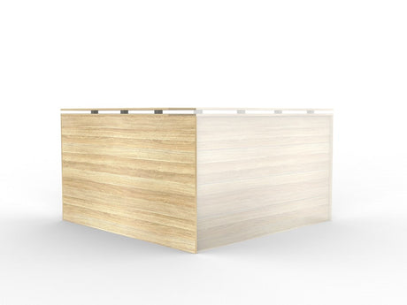 Cubit Reception Counter-Unclassified-Atlantic Oak-Yes Return Thanks-Commercial Traders - Office Furniture