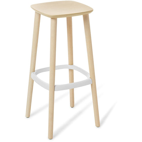 Babila Barstool-Lunchroom Furniture-Bleached Ash-Bar Stool-Commercial Traders - Office Furniture
