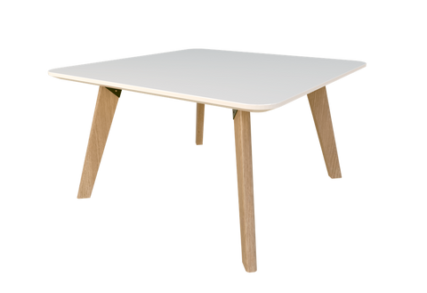 Oslo Coffee Table (Rectangle) - Melteca Top-Reception Furniture-600 x 600-White-Auckland Delivery-Commercial Traders - Office Furniture
