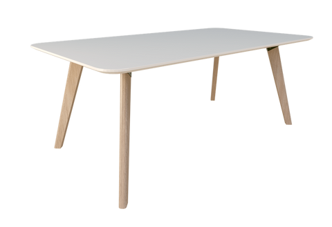 Oslo Meeting Table (Rectangle) - Melteca Top-Meeting Room Furniture-2400 x 1000-Black-Auckland Delivery-Commercial Traders - Office Furniture