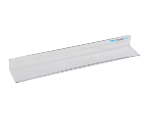 Acrylic Pen Shelf For Glass Boards-Whiteboards-300mm Wide Back Mount (Standard)-Commercial Traders - Office Furniture