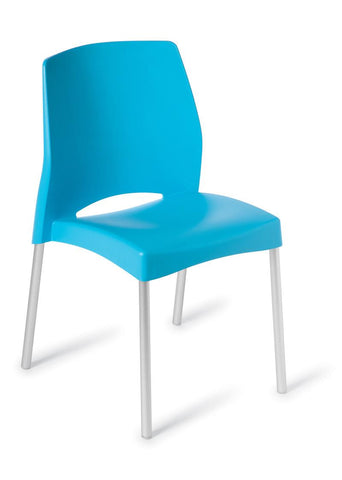 Pop Chair-Lunchroom Chairs-White-Commercial Traders - Office Furniture