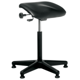Buro Posturite Stool-Office Chairs-Black Vinyl-Normal Base-Flat Pack Please-Commercial Traders - Office Furniture