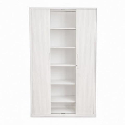 Proceed Tambour 6 Tier Unit - White-Office Storage-900w Tambour-Commercial Traders - Office Furniture
