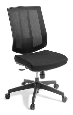 Rally Chair-Office Chairs-Standard Black-No Arms Thanks-Commercial Traders - Office Furniture