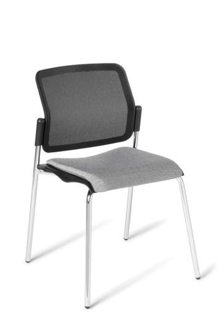 Report Chair-Meeting Room Furniture-Customer Supplies The Fabric-4 Leg-Black-Commercial Traders - Office Furniture