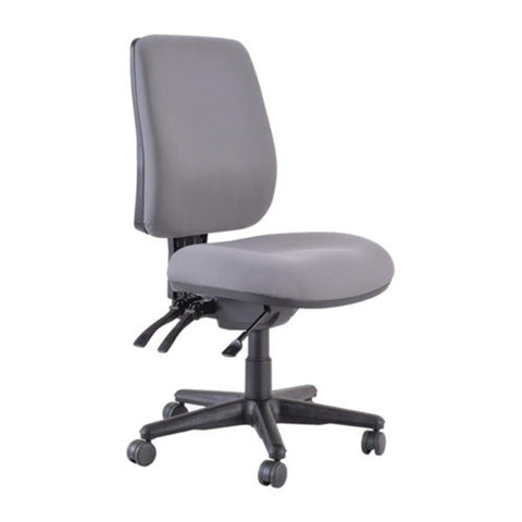 Buro Roma 3 Chair - High Back-Office Chairs-Black - Quickship-No Thanks-Flat Pack Please-Commercial Traders - Office Furniture
