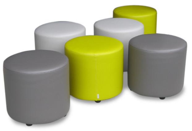 Round Ottoman Small Office Furniture NZ