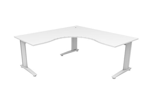 Energy Workstation 1800 x 1800-Desking-Snowdrift-White-Nationwide-Commercial Traders - Office Furniture