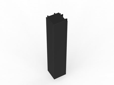 Studio 50 Joining Post - 1800h-Office Partitons-Black-2 Way-Commercial Traders - Office Furniture