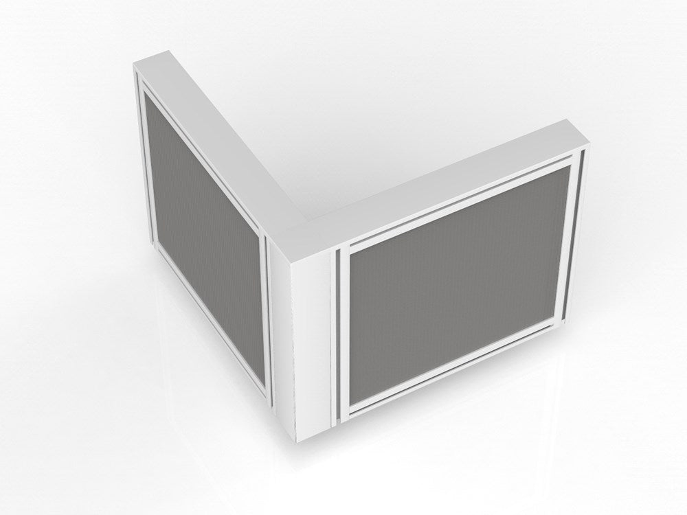 Studio 50 Joining Post - 1200h-Office Partitons-White-2 Way-Commercial Traders - Office Furniture
