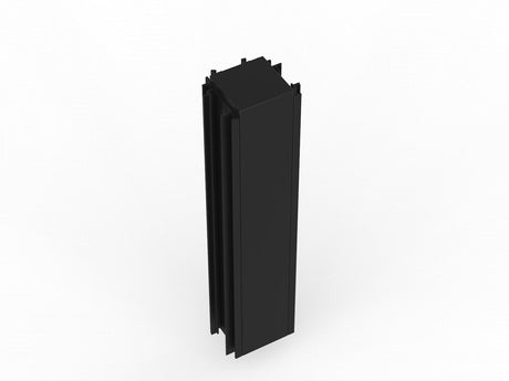 Studio 50 Joining Post - 1800h-Office Partitons-Black-3 Way-Commercial Traders - Office Furniture
