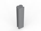 Studio 50 Joining Post - 1800h-Office Partitons-Silver-3 Way-Commercial Traders - Office Furniture