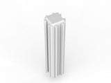 Studio 50 Joining Post - 1800h-Office Partitons-White-4 Way-Commercial Traders - Office Furniture