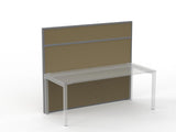 Studio 50 Partition - 1500h x 1800w-Office Partitons-Crown-Silver-Commercial Traders - Office Furniture