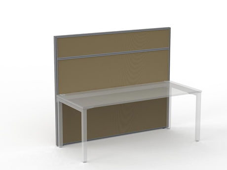 Studio 50 Partition - 1500h x 1800w-Office Partitons-Crown-Silver-Commercial Traders - Office Furniture