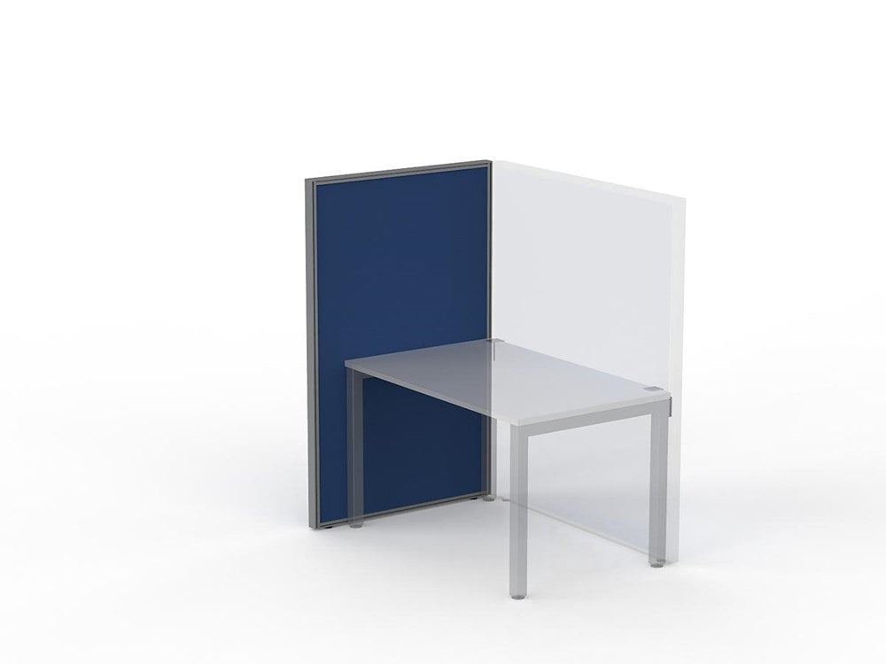 Studio 50 Partition - 1500h x 900w-Office Partitons-Crown-Silver-Commercial Traders - Office Furniture