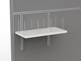 Studio 50 Filing Shelf and Brackets-Office Partitons-Silver-Commercial Traders - Office Furniture