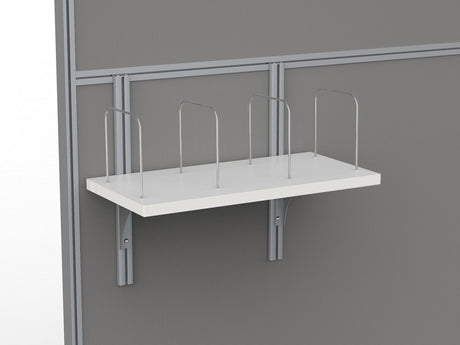 Studio 50 Filing Shelf and Brackets-Office Partitons-Silver-Commercial Traders - Office Furniture