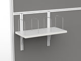Studio 50 Filing Shelf and Brackets-Office Partitons-White-Commercial Traders - Office Furniture