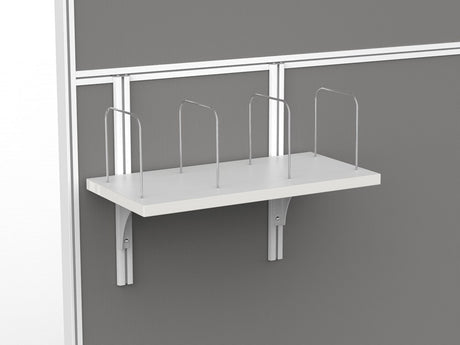 Studio 50 Filing Shelf and Brackets-Office Partitons-White-Commercial Traders - Office Furniture
