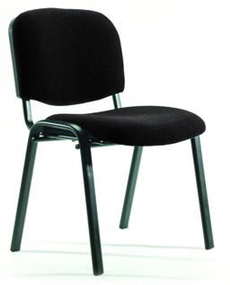 Swift Visitor Chair (Assembled)-Meeting Room Furniture-Black-Commercial Traders - Office Furniture
