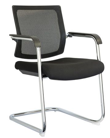 Saturn Mesh Visitor Chair-Meeting Room Furniture-Auckland Delivery-Commercial Traders - Office Furniture