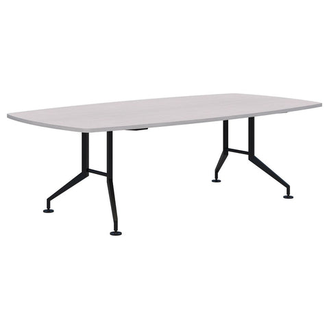 Shot Table Barrel Shape - 2400 x 1200-Unclassified-Silver Strata-Black-Commercial Traders - Office Furniture