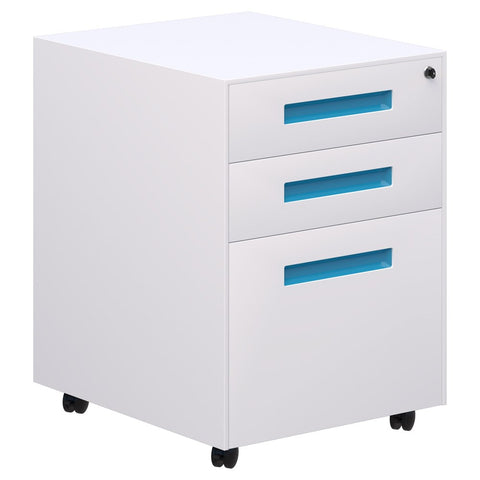 Spectrum Metal Mobile - Colours Handle-Storage-Blue-Commercial Traders - Office Furniture