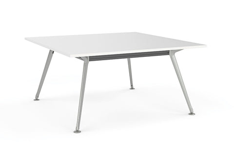 Euro Meeting Table 1800 x 1800-Meeting Room Furniture-Silver-South Island Delivery-Commercial Traders - Office Furniture